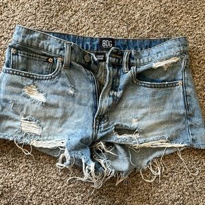 Denim shorts